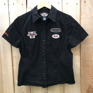 Authentic Harley-Davidson Black Button Up